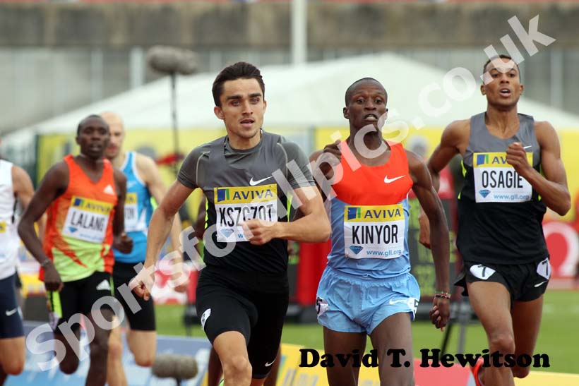 Adam Kszczot wins the 800 metres, 2012 Samsung Diamond League, Crystal Palace, London.
